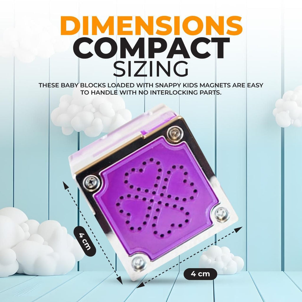 Quad Magnetic Electronic Cubes Set | LED Light-Up STEAM Building Blocks with Music & Recorder | STEM Educational Toy, Montessori & Sensory Play for ADHD, SEN & Autism | Fun for All Ages 1–100